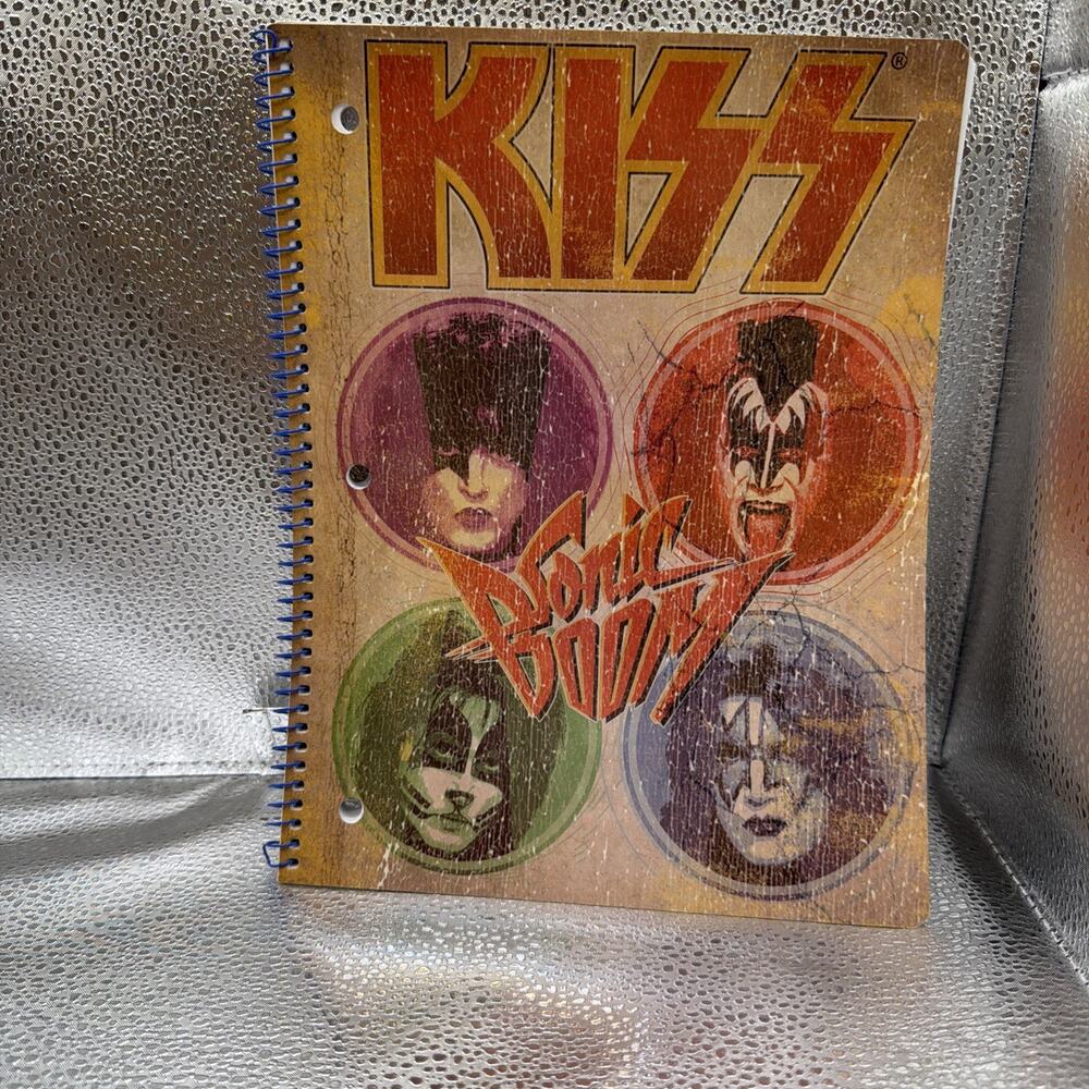 KISS Spiral Notebook 2010 KISS Catalog Simmons Frehley Criss Stanley Sonic Boom